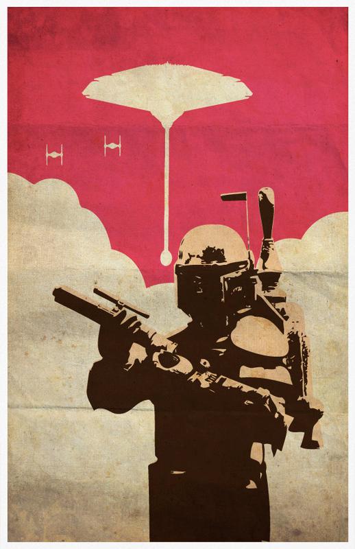Vintage Pop Art Star Wars Trilogy Poster Set