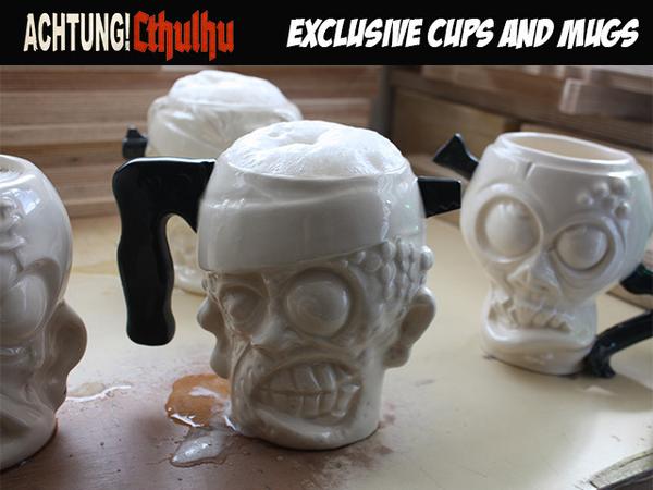 Cthulhu and Zombie Mugs and Cups