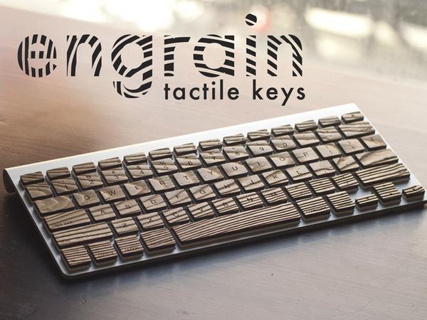 Engrain Tactile Wood Keyboard Skin Set