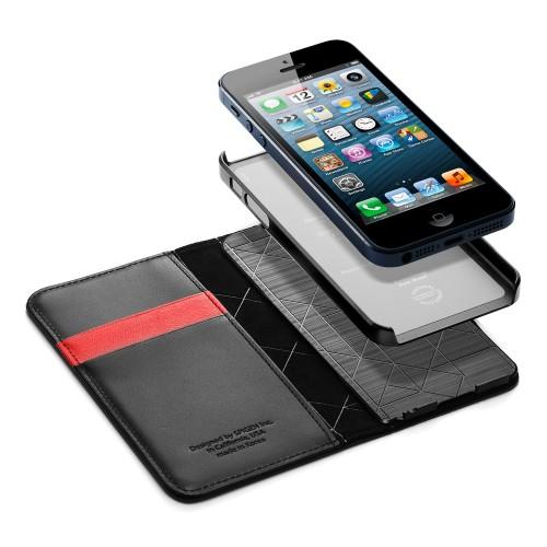 Spigen Snap Leather Wallet iPhone 5 Case