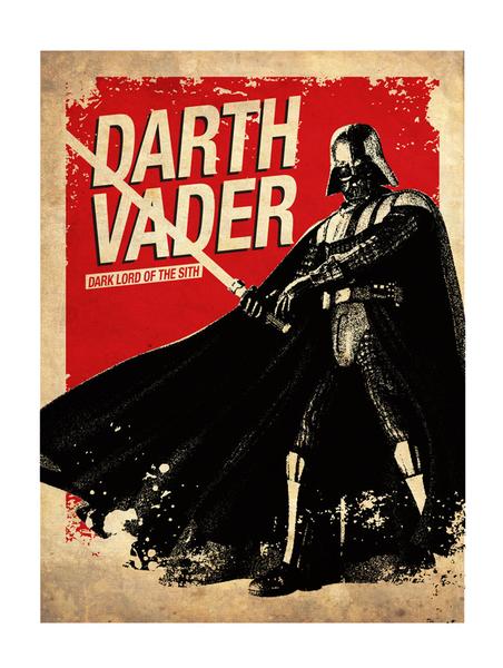 Star Wars Vintage Silhouette Poster Set