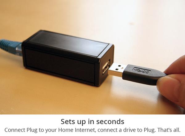 The Plug Turns External Hard Drive into Cloud Storage Device