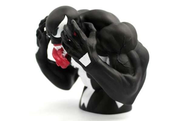 Salvadanaio MARVEL Venom A Mezzo Busto - Cofanetto Portamonete Da Collezione - Prodotto Import Monogram
