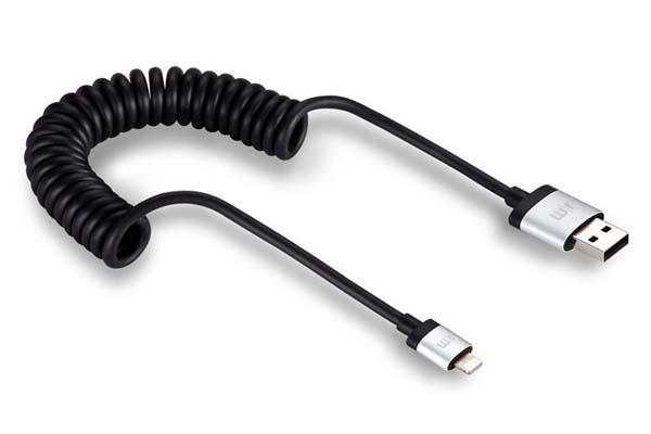 Just Mobile AluCable Twist Coiled Lightning Cable