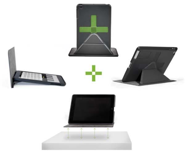 Flux+Flap iPad Case with Magnetic Stand for Unlimited Angles