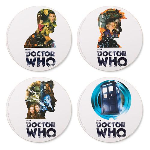 Doctor Who 12 Doctor Drink Coaster Set