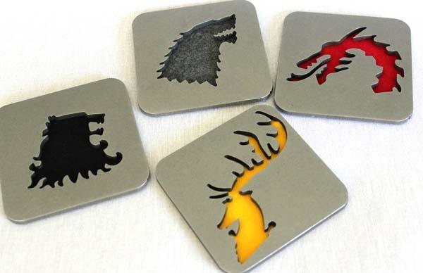 Game of Thrones Carbon Steel Coaster Set