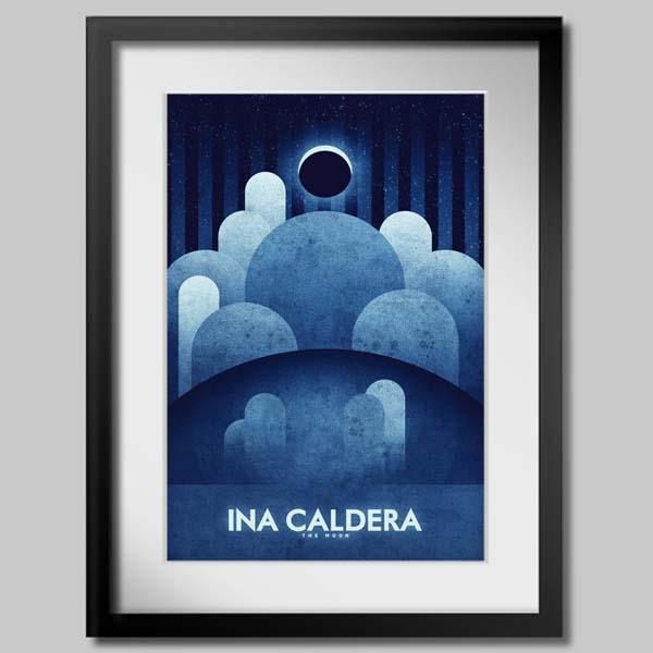 The Moon Travel Poster Set