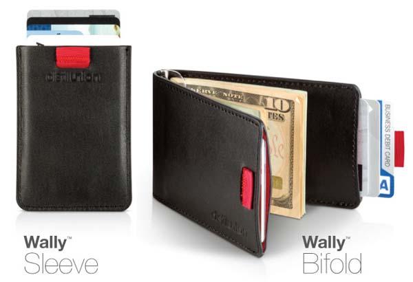 Wally Bifold Minimal Pull-Tab Leather Wallet