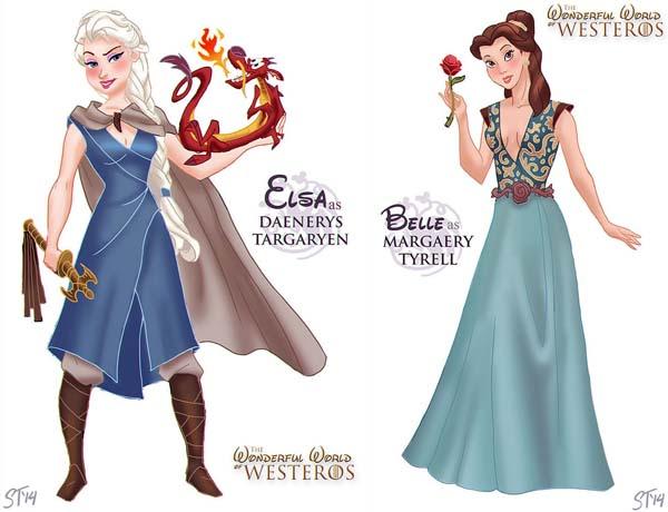 When Disney Princesses Meet Game of Thrones