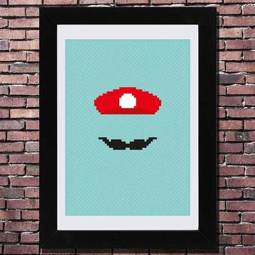 The Super Mario Inspired 8-Bit Posters