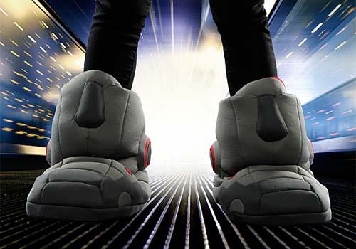 Giant Robot Slippers with Realistic Sound