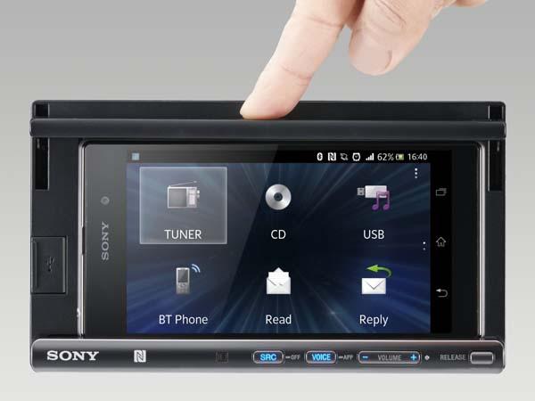 Sony XSPN1BT In-Dash Smartphone Dock with NFC and CD Player