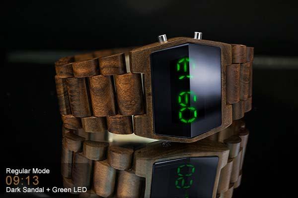 Tokyoflash Kisai Xtal Wood LED Watch
