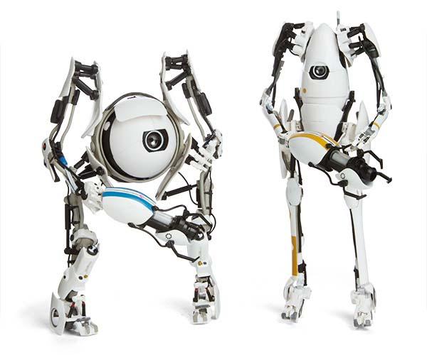 Portal 2 Atlas and P-Body Action Figures