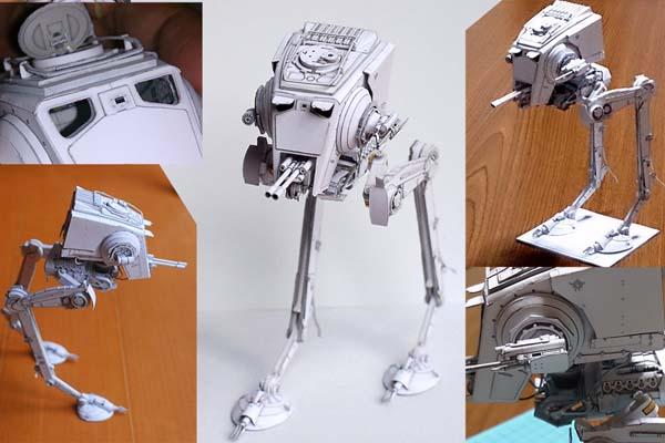 Star Wars AT-ST Paper Craft