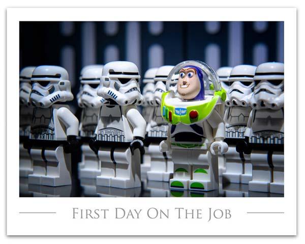 The Art Prints Show The Life of Star Wars LEGO Minifigures