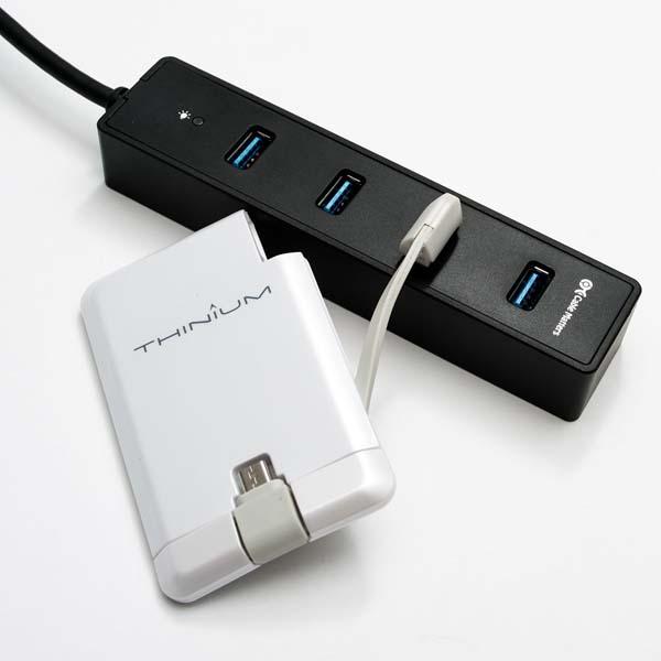 Thinium Charge Portable Wall Charger With MicroUSB Or Lightning 