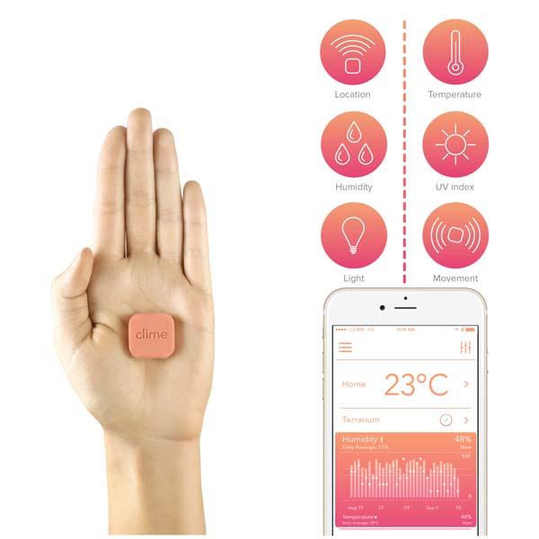Clime Wireless Trackers Measure Everyday Conditions