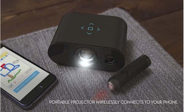 Mira Portable Projector Wirelessly Connnects with Your Smartphone