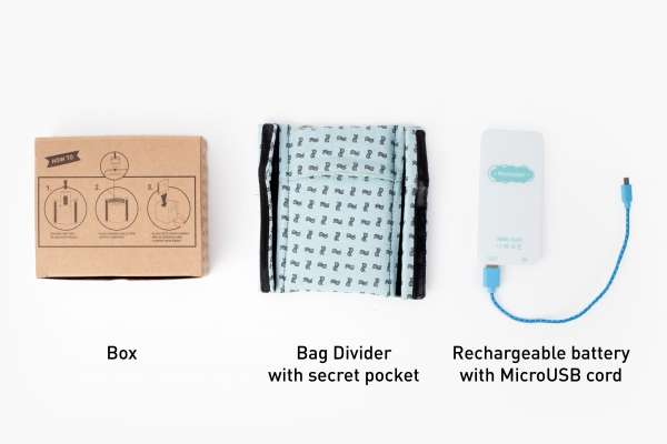 The Super Charged Bag Divider with Power Bank