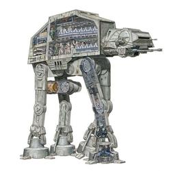 The Illustrations Shows You Detailed Star Wars Vehicle Cross-Sections