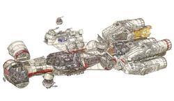 The Illustrations Shows You Detailed Star Wars Vehicle Cross-Sections