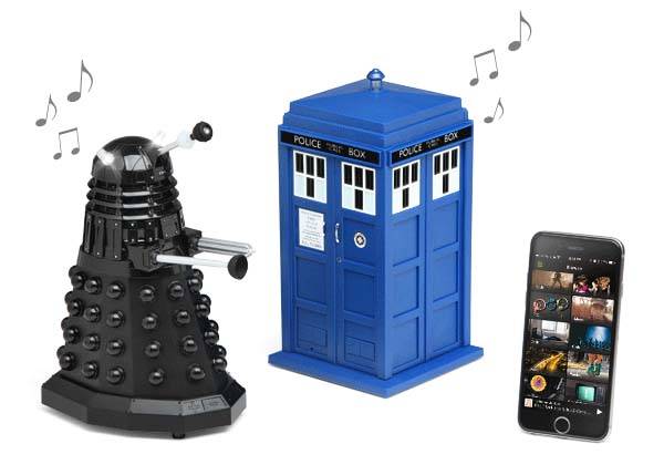 Doctor Who TARDIS and Dalek Bluetooth Speakers