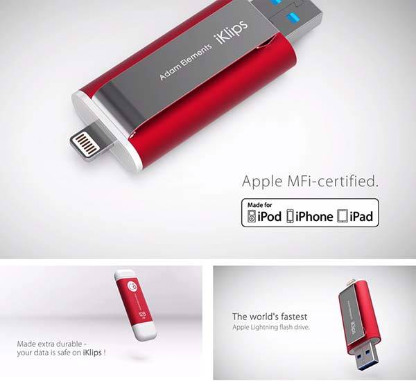 iKlips Lightning USB Flash Drive for iPhone and iPad