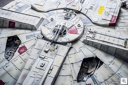 The Awesome Highly Detailed Papercraft Millennium Falcon with LED Illumination