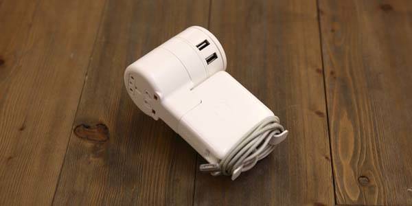 The Twist Plus Universal Travel Adapter Works with Your MacBook