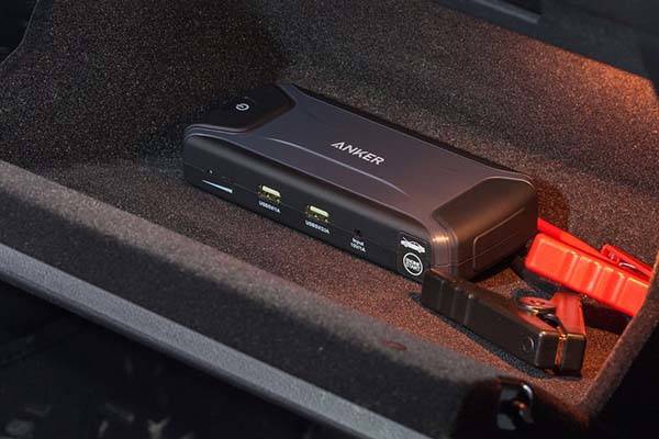 Anker Compact Car Jump Starter Doubles as Power Bank with Two USB Ports