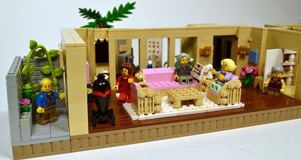 The Golden Girls Living Room and Kitchen LEGO Set