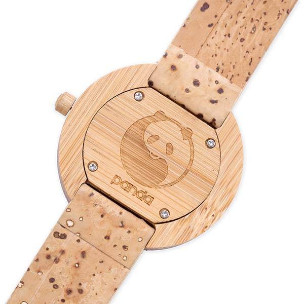 The Panda Watch Made of Natural Bamboo