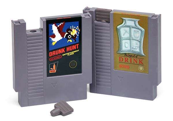 NES Cartridge Shaped Flasks
