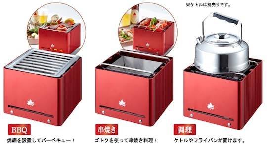 The Mini Grill Cube BBQ Lets You Roast Meat Anywhere