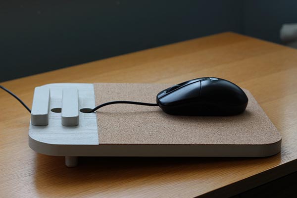 Handmade Wood Mouse Pad with Docking Station, one of our handmade tech gifts