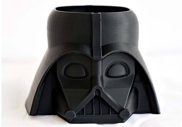 3D Printed Star Wars Darth Vader Flower Pot