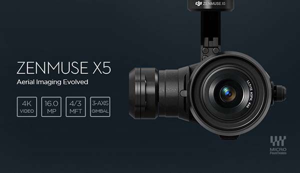 DJI Zenmuse X5 Aerial Camera for Inspire 1 for Awesome 4K Aerial Video