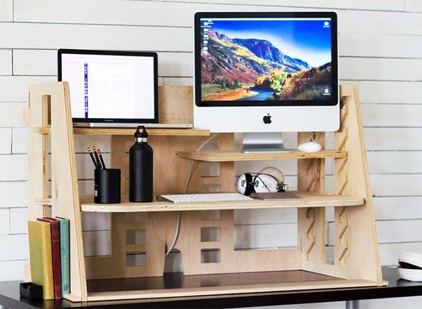 Perch Wooden Sit-to-stand Desk