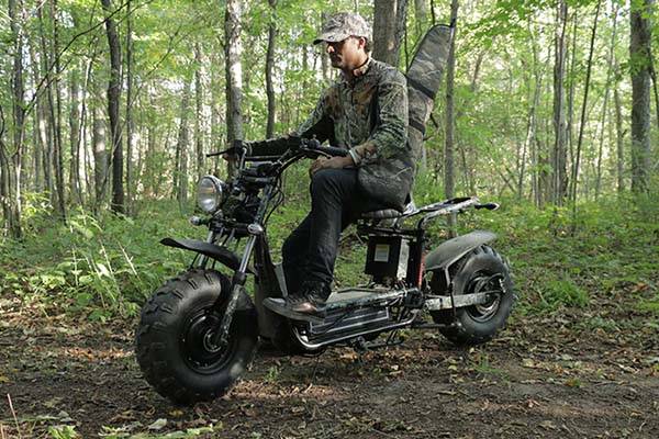 Daymak Beast D All-Terrain Electric Bike with Dual Brushless DC Motor and Solar Panel Battery