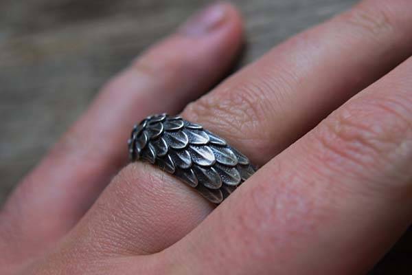 Handmade Game of Thrones Dragon Inspired Sterling Silver Ring