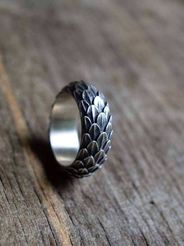 Handmade Game of Thrones Dragon Inspired Sterling Silver Ring