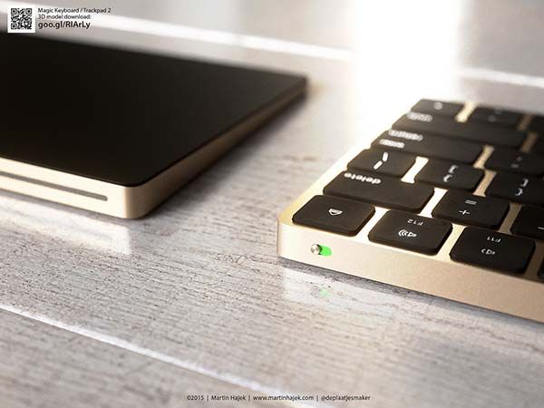 The Renderings Show Us Gold iMac, Magic Trackpad 2 and Magic Keyboard