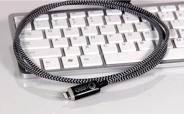 UsBidi Braided Charging Cable for iOS or Android with LED Indicator and Magnetic Ends