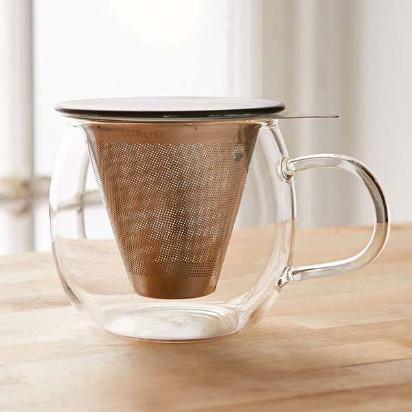 Brew-In-A-Cup Mug with a Removable Tea Infuser
