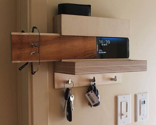The Handmade Wall Organizer with Docking Station