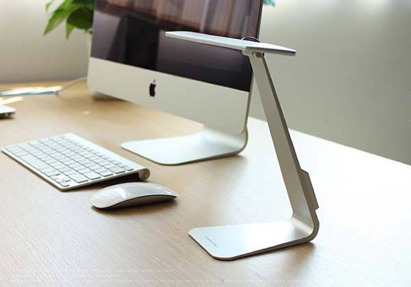 Ultra-Thin LED Desk Lamp with Built-In Rechargeable Battery