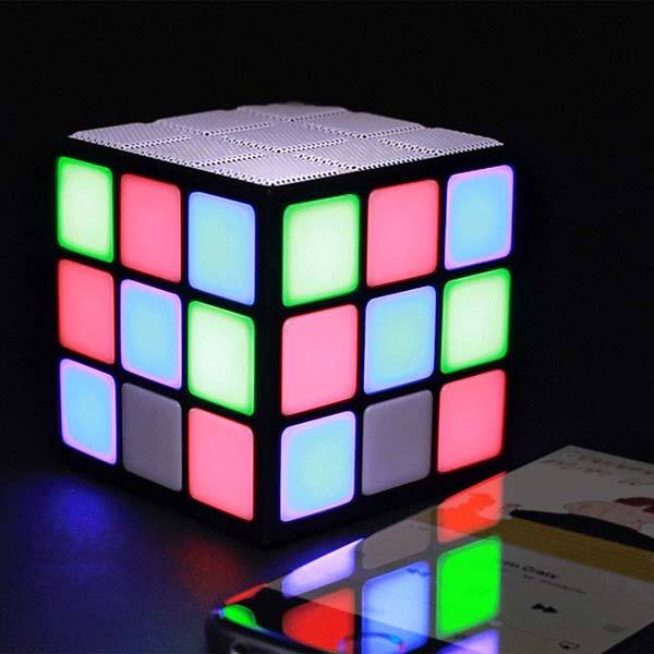Disco Cube Portable Bluetooth Speaker with Charming Lighting Effects