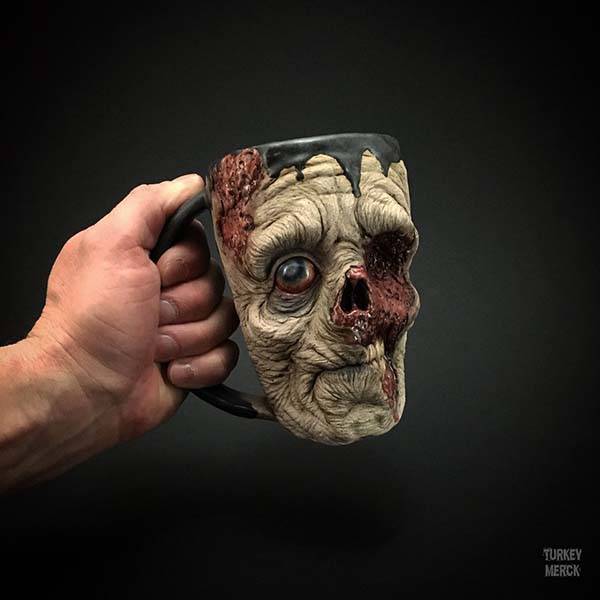The Zombie Mugs Features Realistic and Creepy Detailing